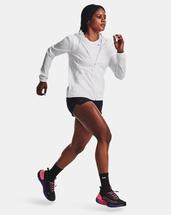 Women's UA Run Stamina 3'' Shorts in Black image number 3